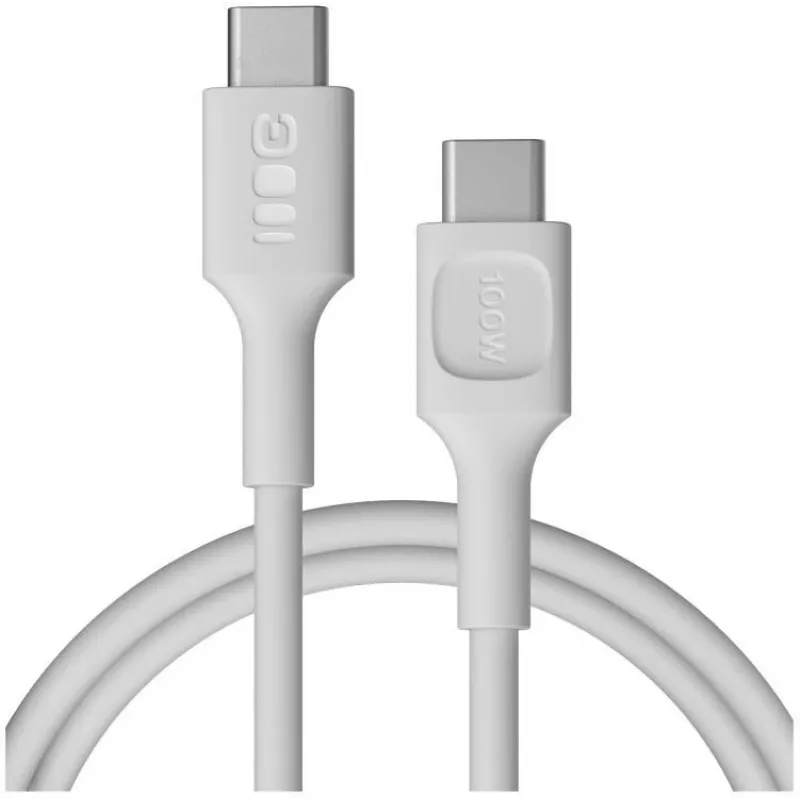 Green Cell PowerFlex Cabo USB-C para USB-C Carregamento Rápido 100W Branco 1,2m