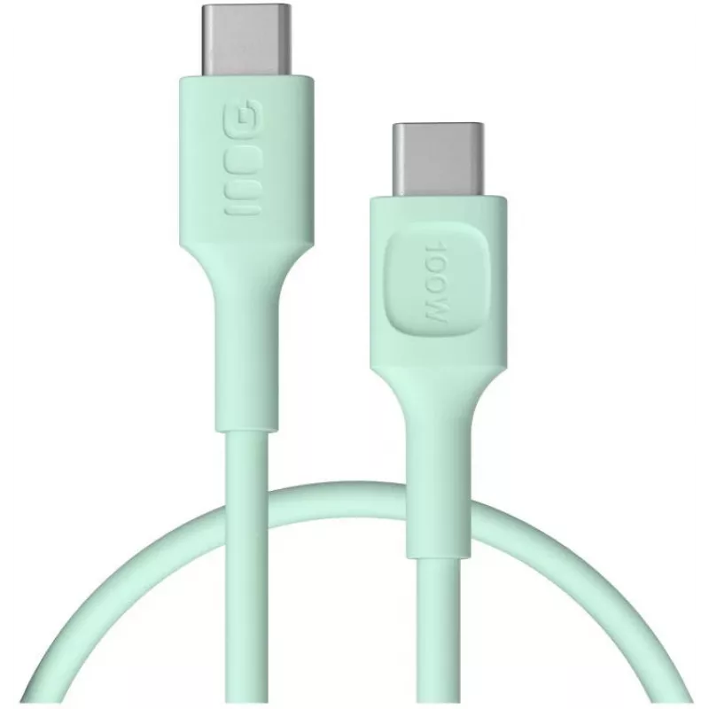 Green Cell PowerFlex Cabo USB-C para USB-C Carregamento Rápido 100W 0,3m Verde-mente