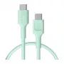 Green Cell PowerFlex Cabo USB-C para USB-C Carregamento Rápido 100W 0,3m Verde-mente