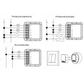 OXT Módulo Dimmer Inteligente Mini 2 Canais WiFi TUYA T226