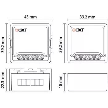 OXT T261 Relé Mini 1 Canal ZigBee TUYA Smart Switch