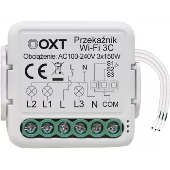 OXT Módulo Relé WiFi Mini 3 Canais Tuya T223
