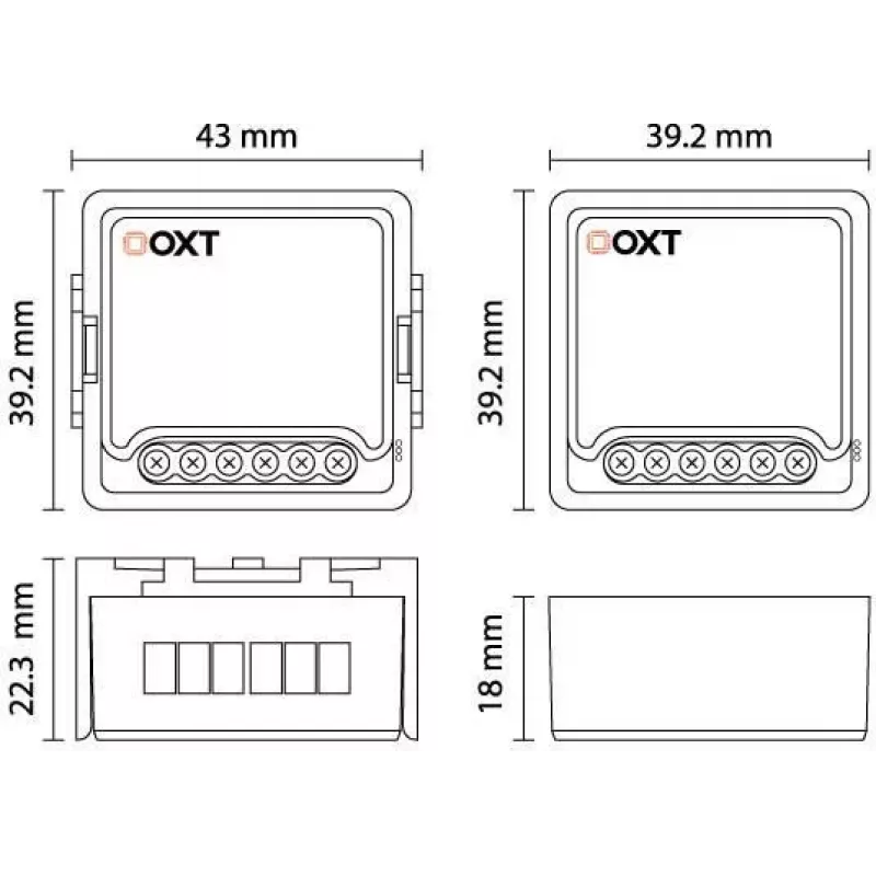 OXT Controlador de Estores Mini ZigBee Tuya
