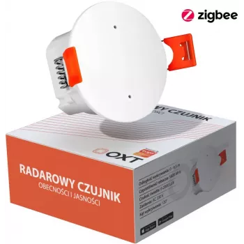 OXT T160 Sensor de Presença e Luminosidade Radar mmWave 230V ZigBee Tuya