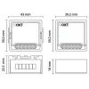 OXT Módulo Controlador de Estores e Persianas Inteligente Mini WiFi+RF Tuya T229