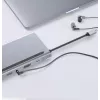 ZENWIRE Hub Adaptador USB-C 12-em-1 Docking Station 2x HDMI 4K Ethernet RJ45 USB 3.0 BYL-2211