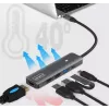ZENWIRE BS-HC703 adaptador hub USB-C 7 em 1 com HDMI 4K, USB 3.0, SD, PD