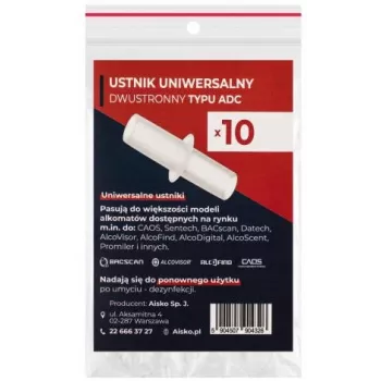 AISKO Bocal ADC Universal de Dupla Face para Teste de Alcoolémia (10 unid.)