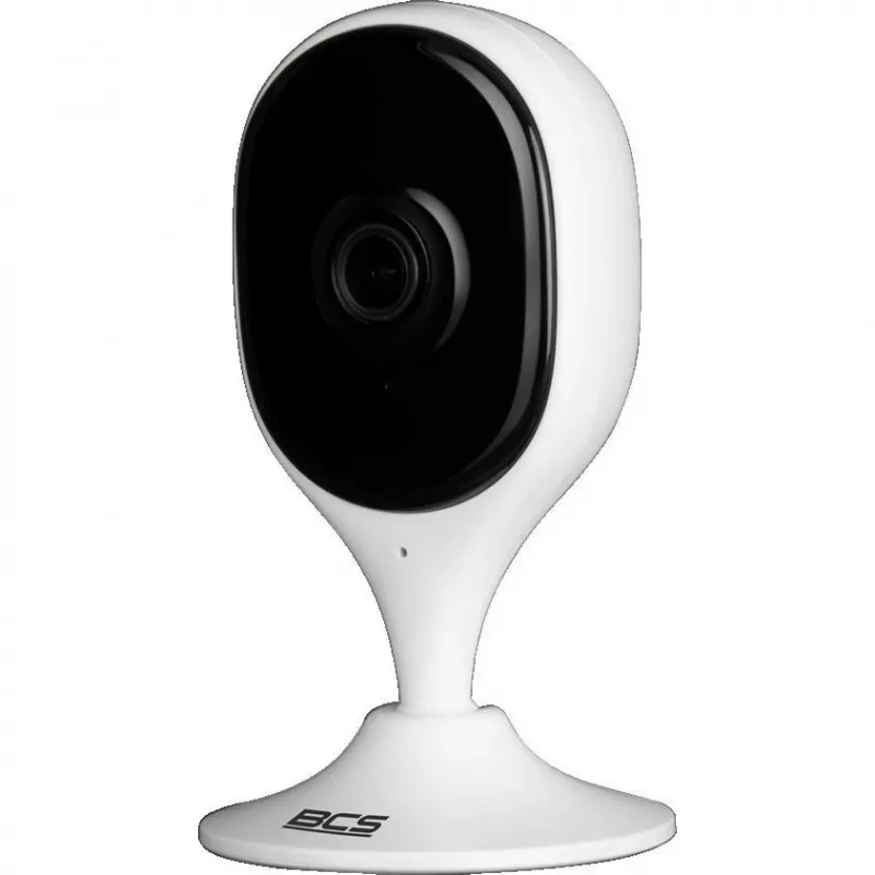 BCS LINE BCS-L-SHOME01 Câmara Wi-Fi interior 2MP, Full HD 1080p, visão noturna, áudio bidirecional, branco