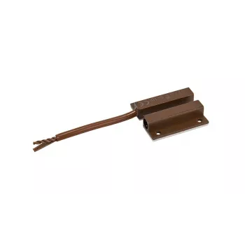 SATEL S-1 BR Sensor de contacto magnético de superfície (castanho) com proteção anti-sabotagem