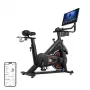 Bicicleta estática MERACH MR-S36B3 - bicicleta vertical magnética com Bluetooth, ecrã LCD, transmissão por correia, volante de inércia de 6 kg, peso máximo do utilizador 120 kg