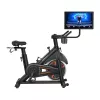 Bicicleta estática MERACH MR-S36B3 - bicicleta vertical magnética com Bluetooth, ecrã LCD, transmissão por correia, volante de inércia de 6 kg, peso máximo do utilizador 120 kg