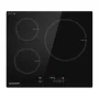 Placa de indução AMZCHEF CE-T-74IB3xyzf-CS 3 zonas, 7400W, de encastrar, controlo tátil, vitrocerâmica preta