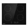 Placa de indução AMZCHEF CE-T-74IB4xyzf-CS 4 zonas 7400W de encastrar com booster, temporizador, segurança para crianças
