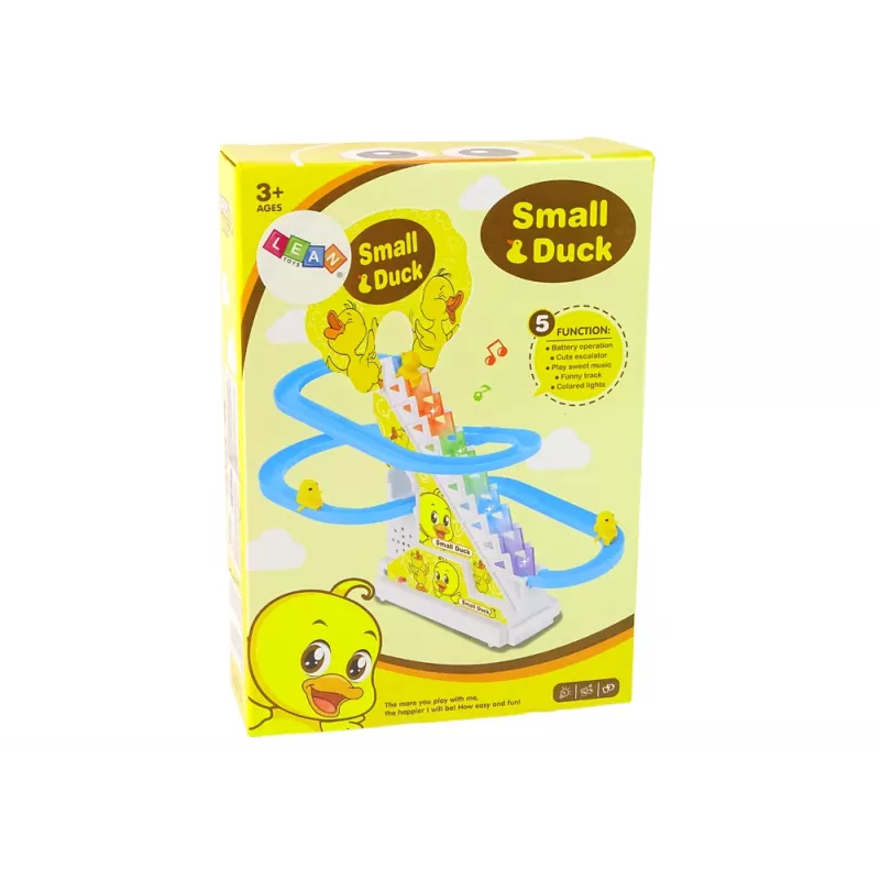 Jogo educativo pista de corrida escorrega patos a subir LEAN TOYS
