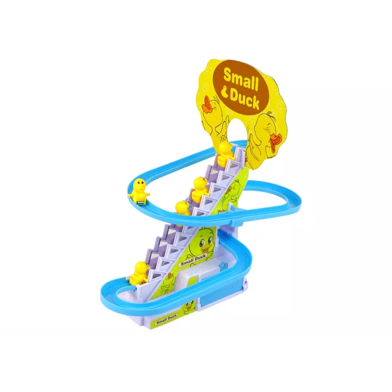 Jogo educativo pista de corrida escorrega patos a subir LEAN TOYS