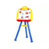 Quadro branco magnético de pé LEAN TOYS 1200x900mm frente e verso 360° rotativo