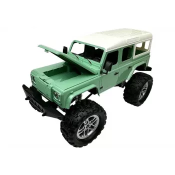 Carro telecomandado Jeep Double E R/C verde 7,5 km/h 1:14 2,4G