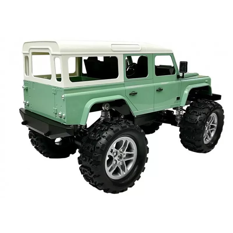 Carro telecomandado Jeep Double E R/C verde 7,5 km/h 1:14 2,4G