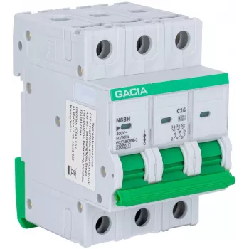 GACIA N8BH 10kA C 3P 25A Disjuntor Miniatural (MCB)