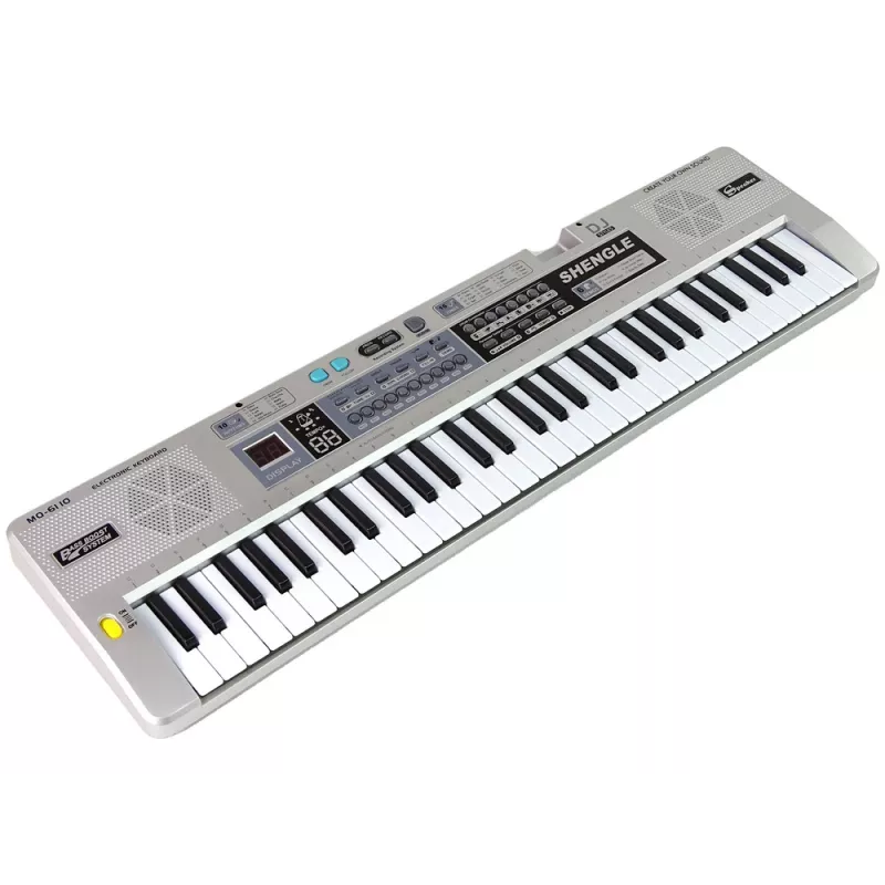 LEAN TOYS Teclado MQ-6110 Órgão com Microfone 61 Teclas