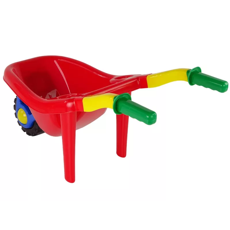 HEMAR Carrinho de Mão de Jardim Grande Colorido Vermelho 100L 120kg