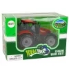 LEAN TOYS Trator Pequeno com Capô Rebativel, Vermelho, 13 cm