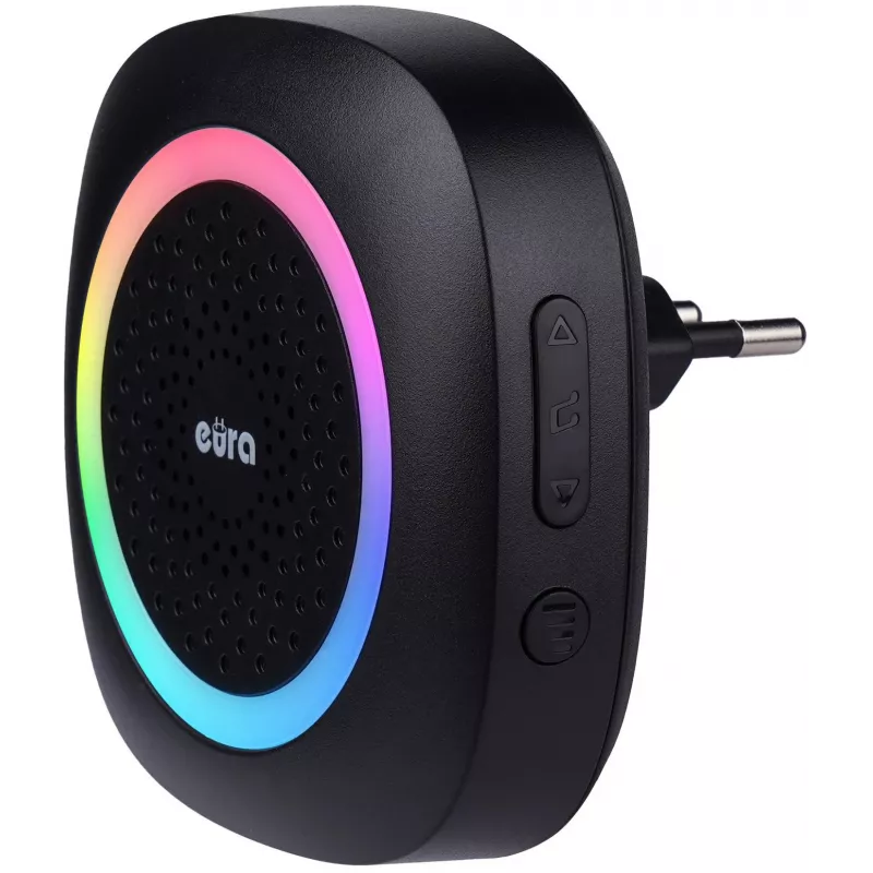 EURA WDP-46A3 Conjunto de Campainha Sem Fios Preto