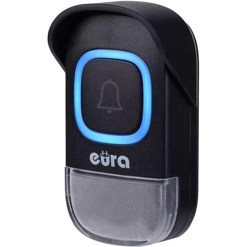 EURA WDP-46A3 Conjunto de Campainha Sem Fios Preto