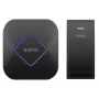 EURA WDP-83H2 JAZZ Conjunto de Campainha Sem Fios, Emissor sem Pilhas, Preto