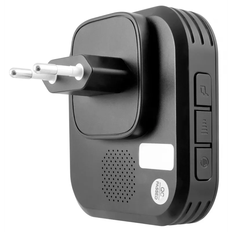 EURA WDP-84H2 BLUES Sistema de Campainha Sem Fios - Emissor sem Pilhas, Preto
