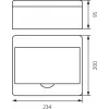 Quadro de Distribuição RN-8 Fala 7.2 Sobrepor IP40 200x234x95mm Branco (N+PE) Elektro-Plast Opatówek