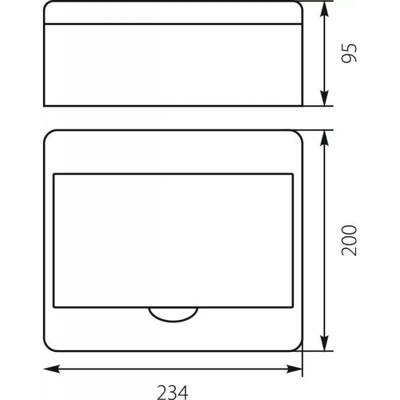 Quadro de Distribuição RN-8 Fala 7.2 Sobrepor IP40 200x234x95mm Branco (N+PE) Elektro-Plast Opatówek