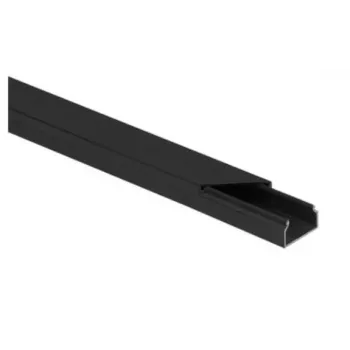 STASIŃSKI CLS 20x14 Conjunto de calha para cabos preto 2m (pack de 10)