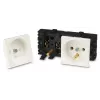 JAVEL Tomada dupla 2M branca 16A 250V encastrar