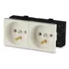 JAVEL Tomada dupla 2M branca 16A 250V encastrar