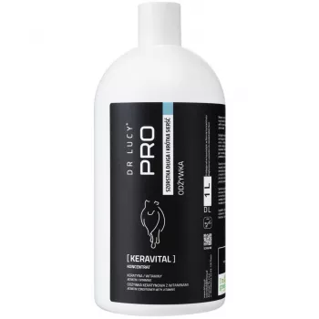 Amaciador com queratina e vitamina C DR LUCY PRO KERAVITAL 1L para cães de pelo comprido e grosso