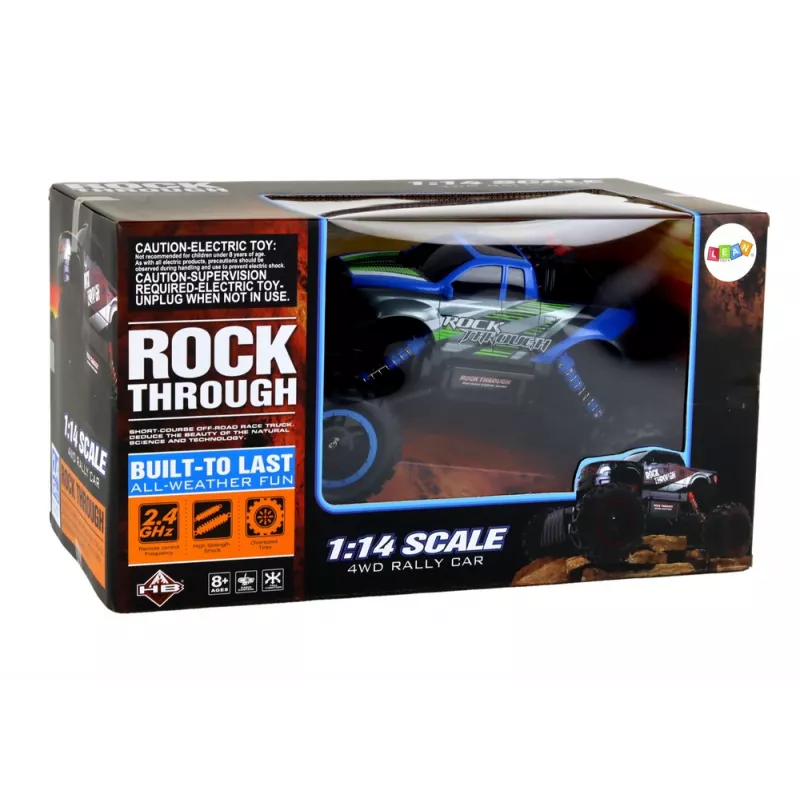 Carro RC todo-o-terreno telecomandado LEAN TOYS 1:14 2.4G azul