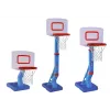 Cesto de basquetebol LEAN TOYS com bola ajustável e bomba 138cm azul