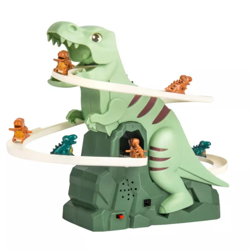 Pista deslizante dinossauro a escalar LEAN TOYS com luzes e sons