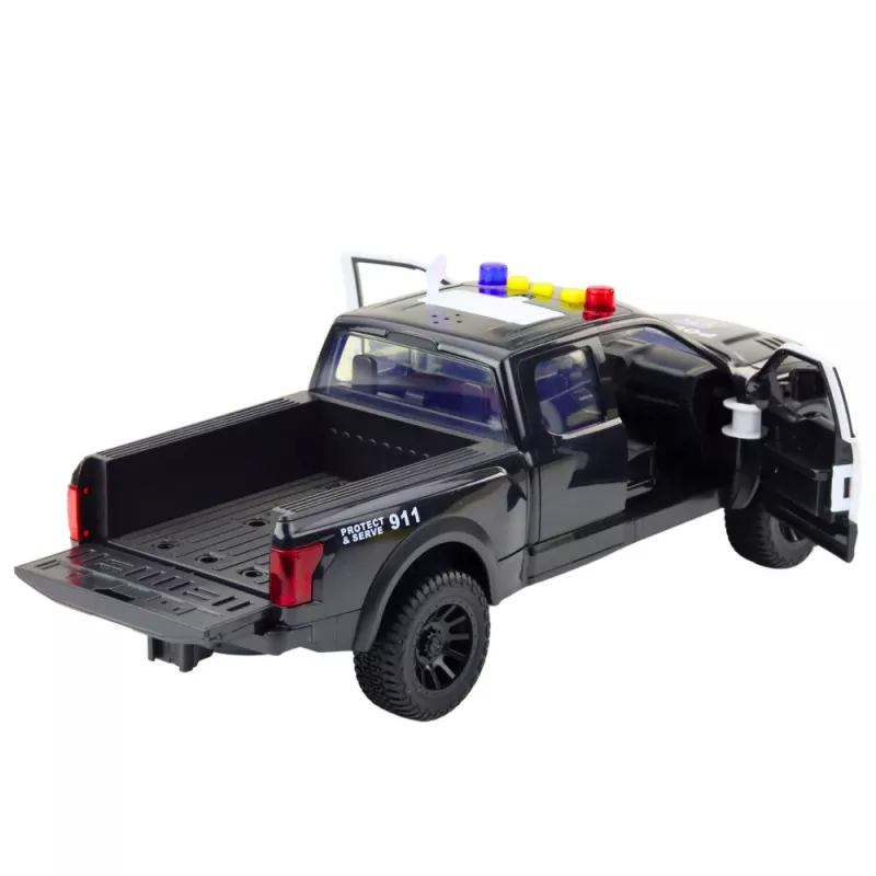 Pickup com luzes e sons do motor LEAN TOYS cinzento 1:12
