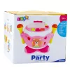 Tambor de bebé musical interativo LEAN TOYS com luzes e sons rosa