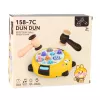 Jogo de habilidade Whack-A-Mole com dois martelos, gatinho LEAN TOYS amarelo castanho