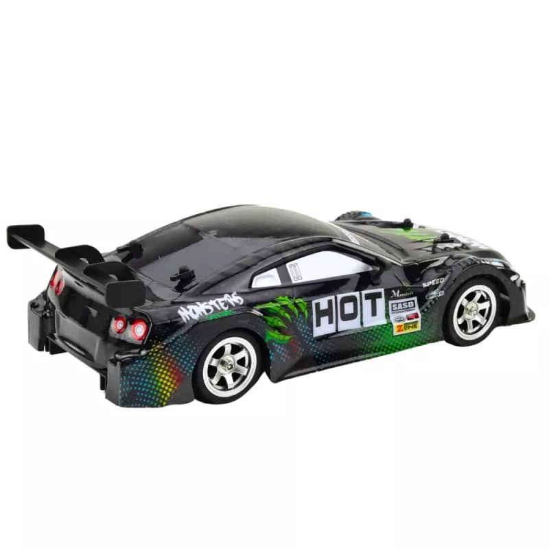 Carro de drift RC LEAN TOYS preto verde 30km/h 1:16