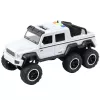 LEAN TOYS Carro todo-o-terreno friction drive luzes sons branco pérola 6x6 1:16
