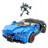 LEAN TOYS Carro robô 2em1 Hurricane azul blocos de construção 328 unid.