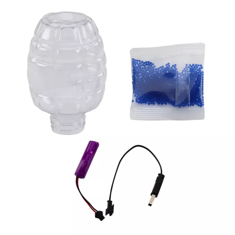 LEAN TOYS Pistola automática de bolas de gel de água caveira