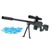 LEAN TOYS Réplica de espingarda de precisão AWM com suporte bolas de gel de água 80cm
