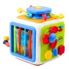 LEAN TOYS Cubo classificador interativo educativo sensorial sons colorido