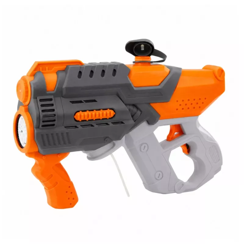 LEAN TOYS Pistola de água elétrica bolhas de sabão 2em1 laranja